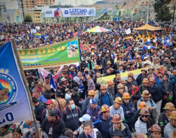 Movimientos sociales y el MAS de La Paz proclaman a Arce como candidato presidencial de la industrialización