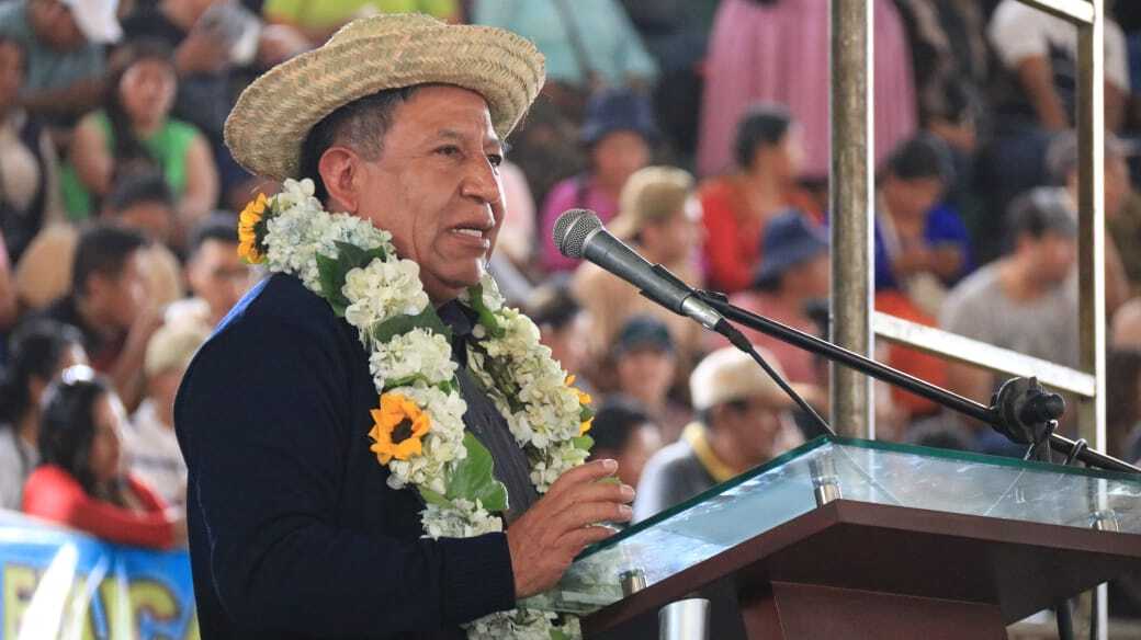 Choquehuanca pide blindar el proceso de cambio en las elecciones del 17 de agosto y evitar el retorno de privatizadores