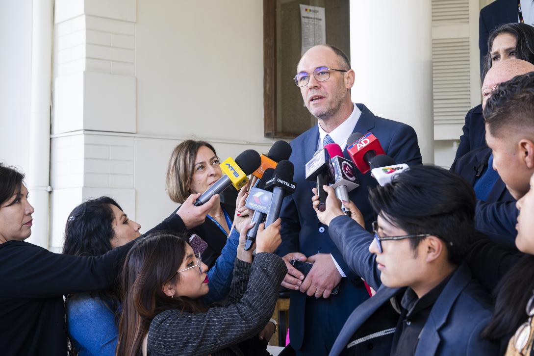 Davor Steir, jefe de la Misión de Observadores de la Unión Europea. Foto: Archivo.