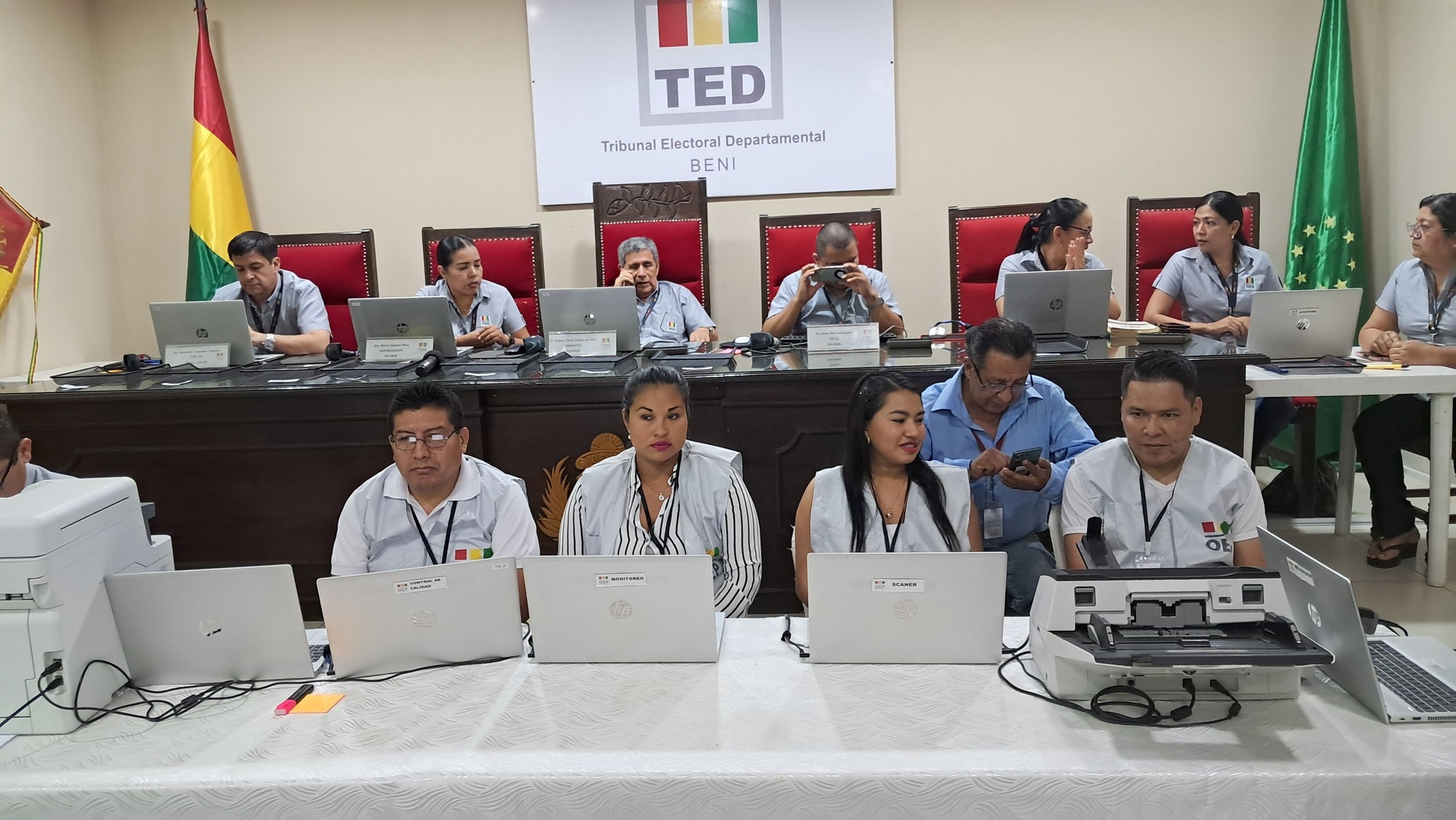 Beni concluye cómputo electoral con el 100% de actas procesadas, triunfó Unidad con el 38,28%