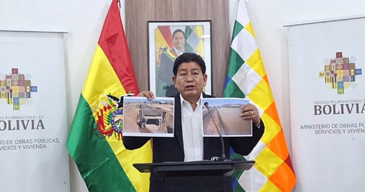 Construcción de la doble vía Oruro – Challapata tramo I alcanza más del 20% de avance