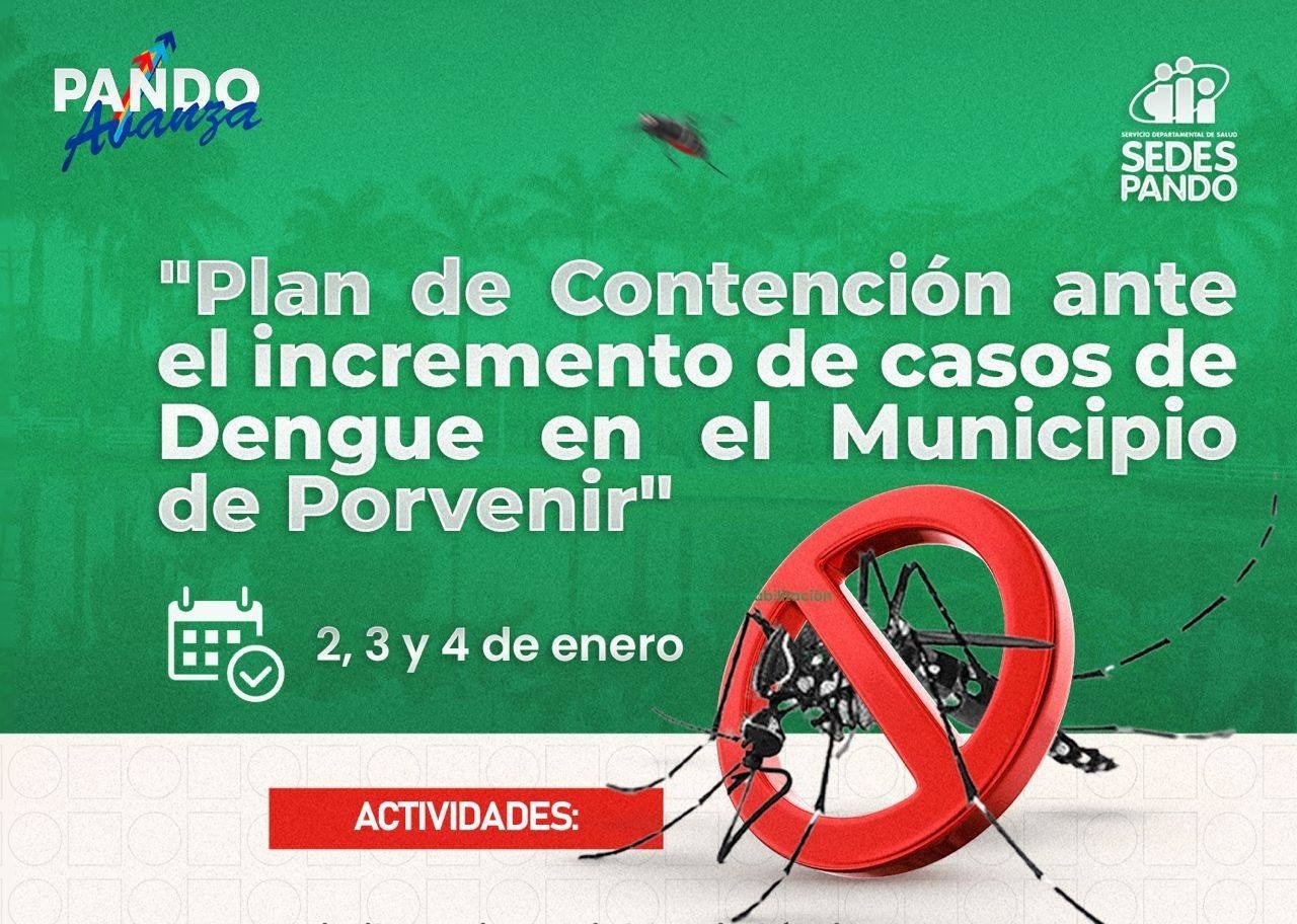 Plan de contención del dengue en Porvenir. Foto: RRSS Gobernador de Pando