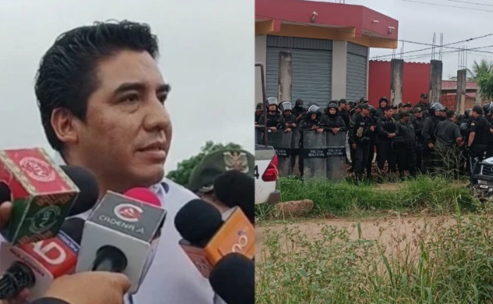 Contingente policial desaloja a avasalladores de tierras fiscales en la zona de Palmasola