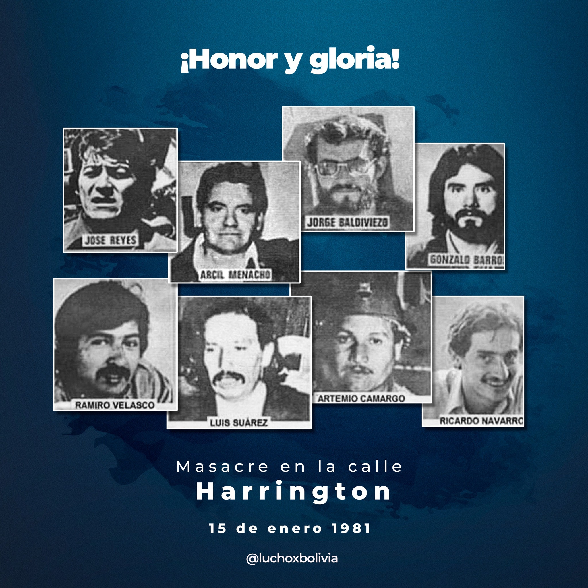 Arce evoca la masacre de la calle Harrington y honra a luchadores por un país libre y en democracia