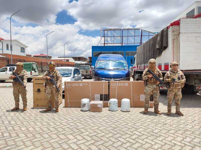 Militares incautan contrabando valuado en más de Bs 1 millón en los últimos seis días