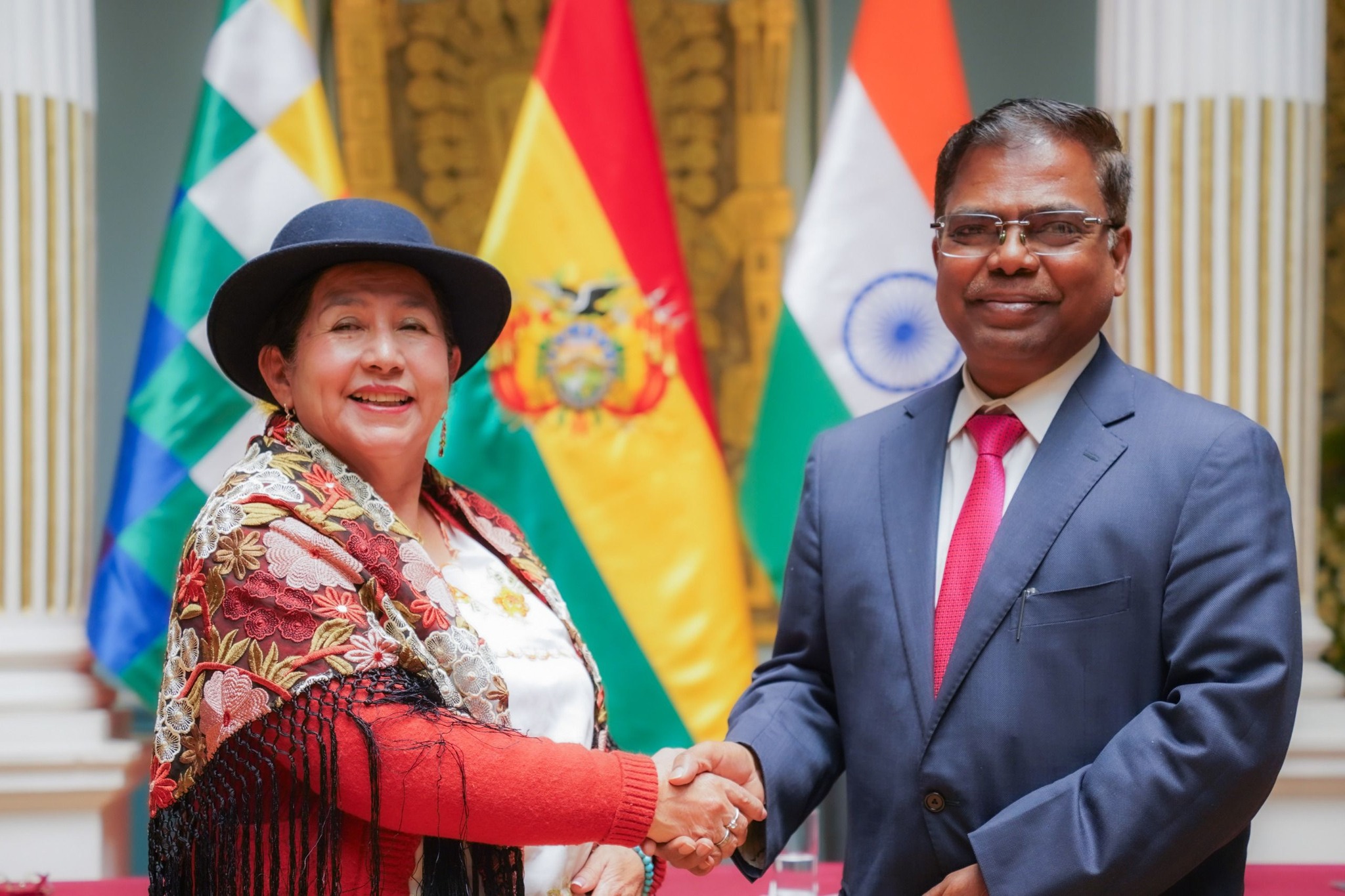 Bolivia e India fortalecen cooperación bilateral. Foto: Cancillería de Bolivia