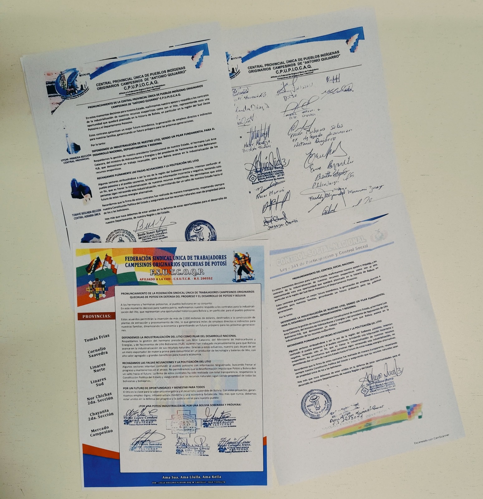 Organizaciones de Potosí piden aprobar contratos para industrializar el litio y generar desarrollo y empleos