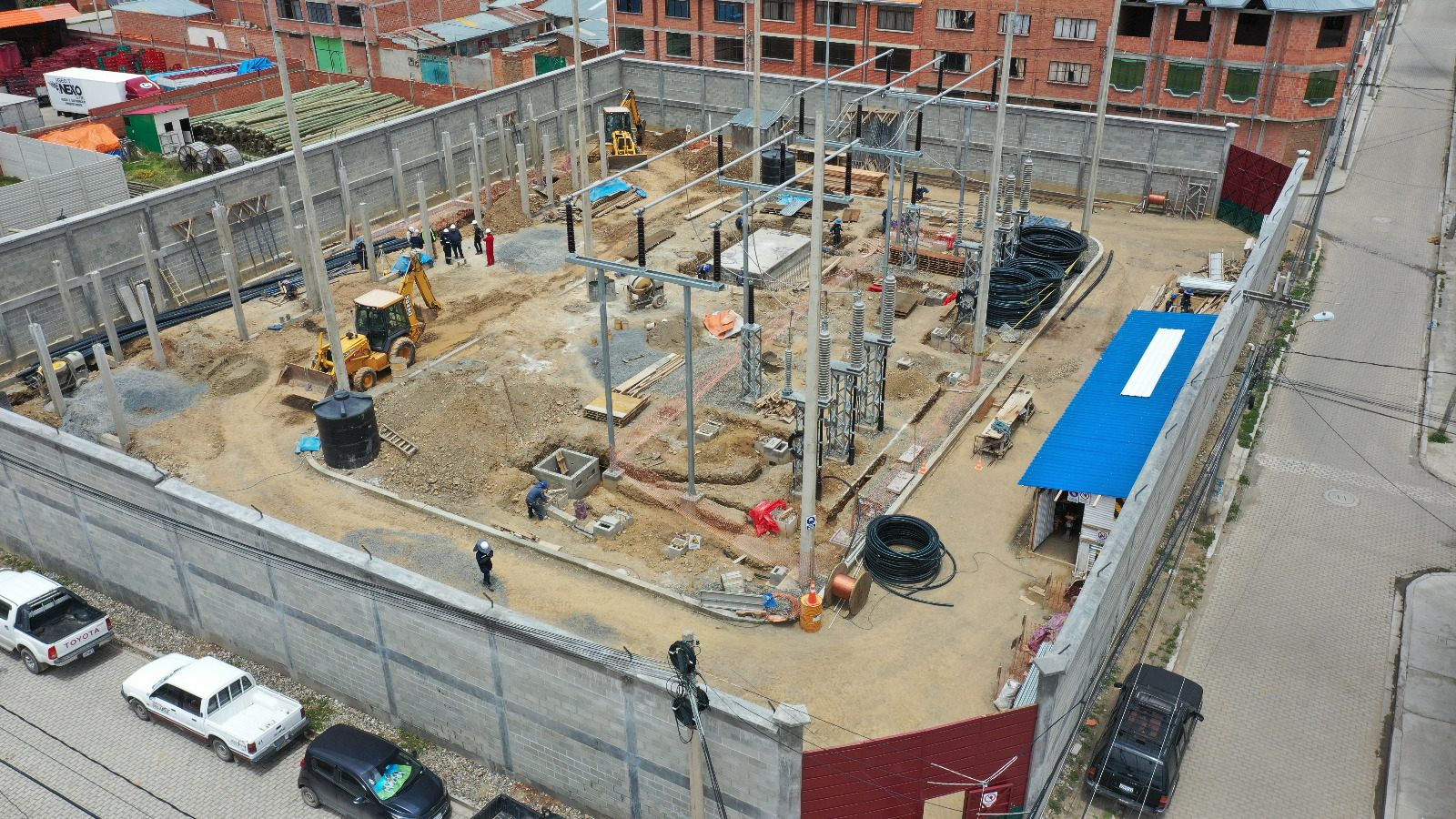 Construyen la Subestación Villa Santiago para mejorar el suministro eléctrico en La Paz, El Alto y Viacha