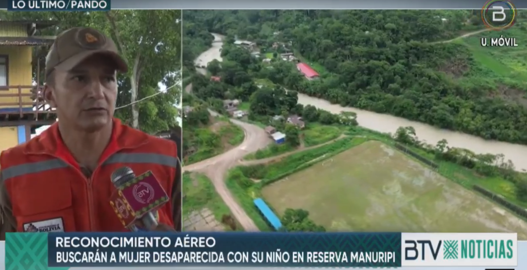 Refuerzan búsqueda de mujer embarazada y su hijo desaparecidos hace más de un mes en Pando 