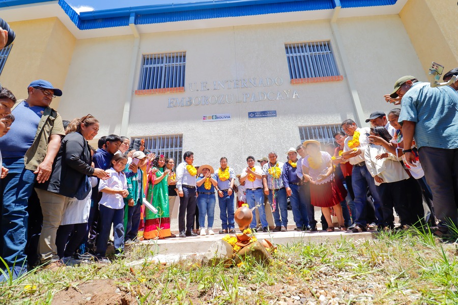 Arce entrega nueve obras en el municipio de Padcaya con una inversión de más de Bs 25 millones