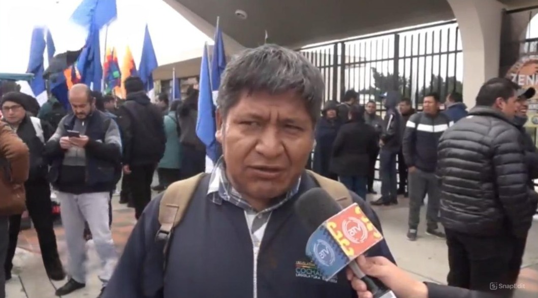 Asambleísta de Cochabamba, Jesús Vallejos. Captura: RRSS Btv
