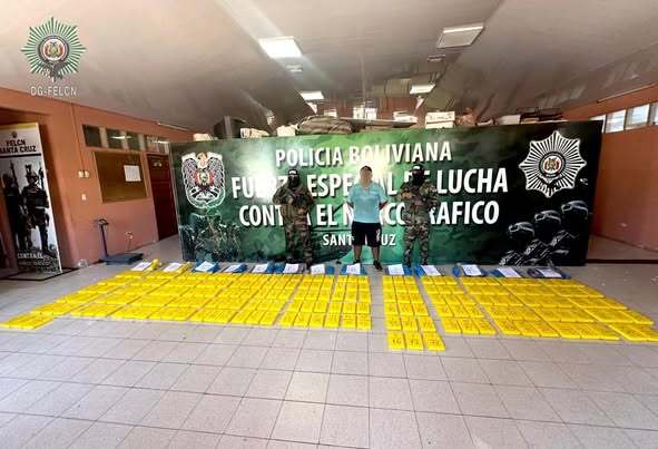 En Santa Cruz secuestran 200 paquetes de cocaína camufladas en cuerdas con destino a Brasil