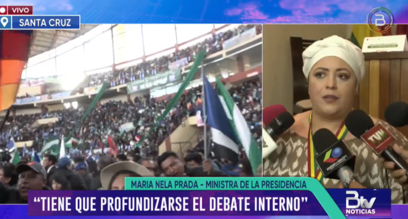Ministra Prada destaca apertura al debate de precandidaturas en el MAS, era impensable en la época de Morales