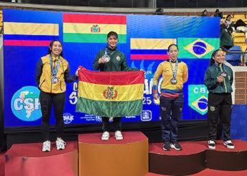 Jóvenes karatecas bolivianos destacan en el Sudamericano de Brasil