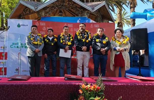 Garantizan más de Bs 100 millones para proyectos de agua y riego en 4 municipios de Tarija