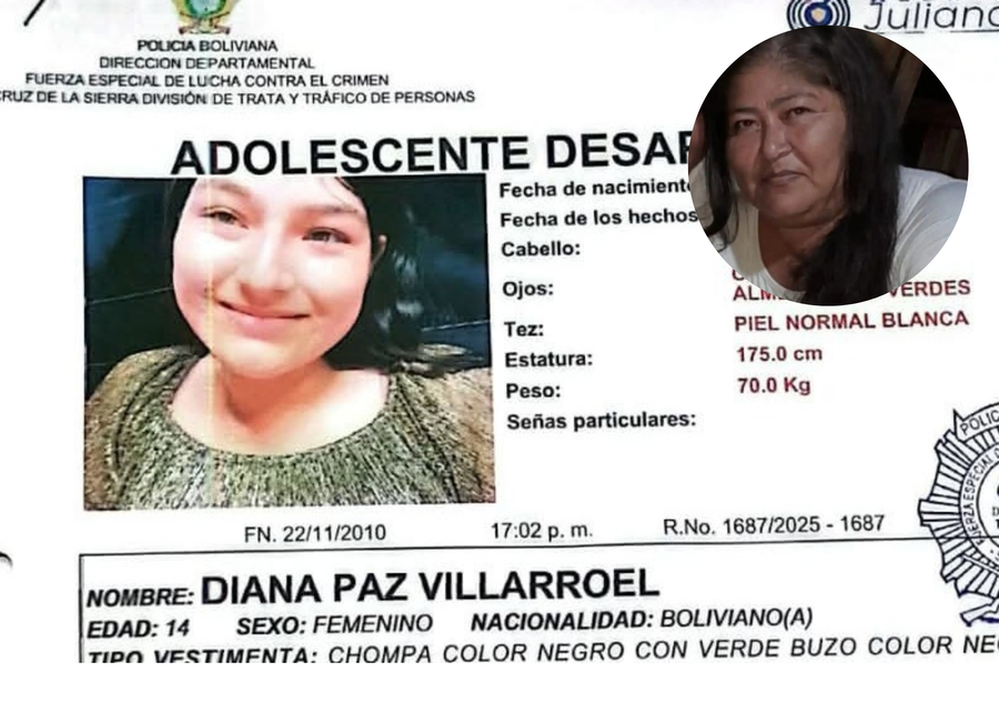 Policía busca a adolescente y a su abuela desaparecidas desde el 4 de julio en Santa Cruz
