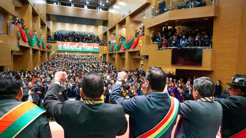 Gobierno entregó 80 obras en La Paz por más de Bs 394 millones en educación, salud, infraestructura y desarrollo productivo