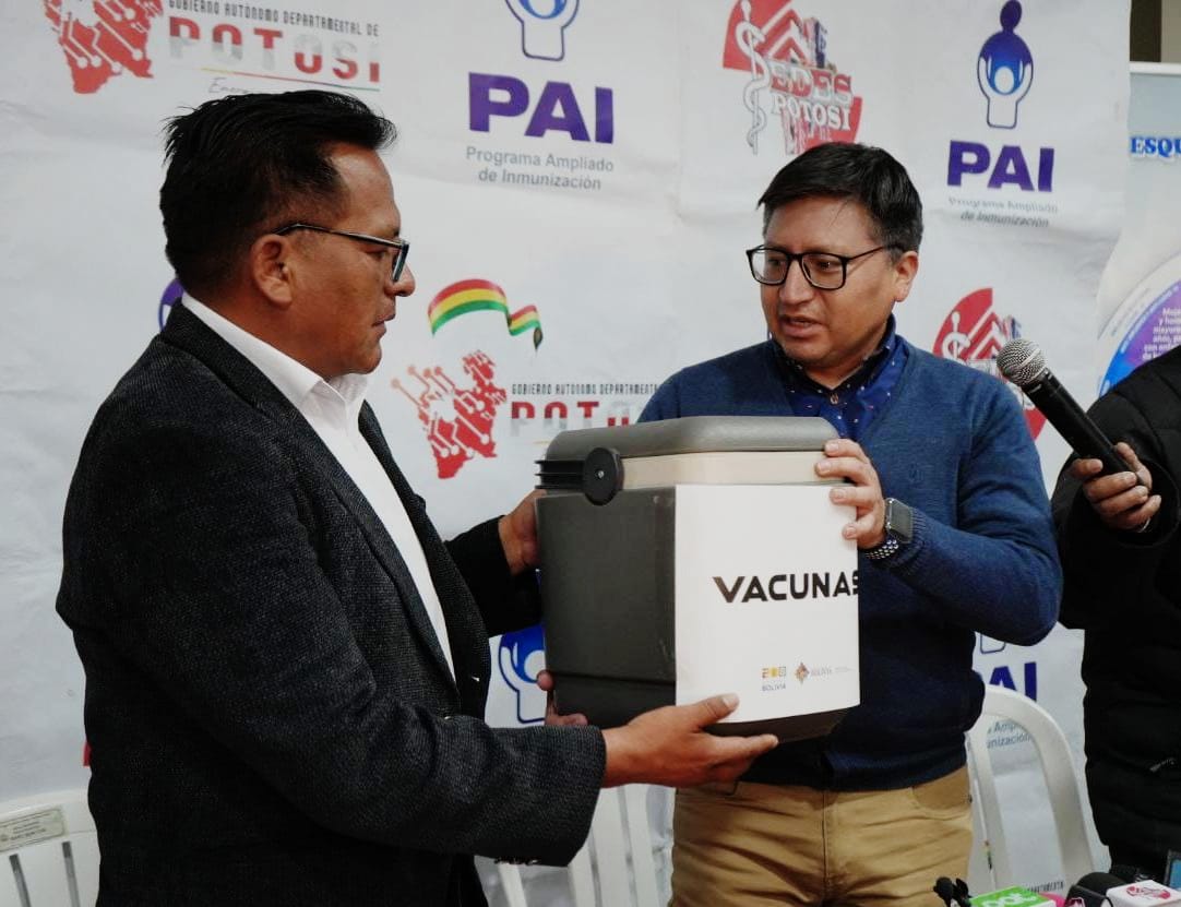 Potosí recibe 47.940 vacunas contra el sarampión para inmunizar a niños de 1 a 14 años 