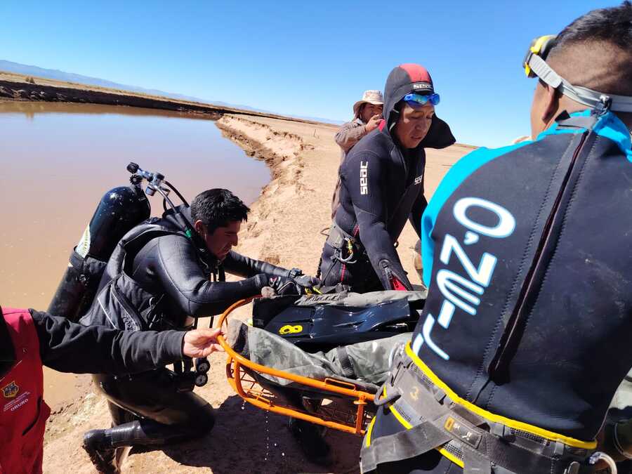 Confirman fallecimiento de los dos desaparecidos en el río Desaguadero tras cinco días de búsqueda