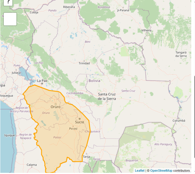 Activan alerta Naranja por vientos en seis departamentos hasta el domingo