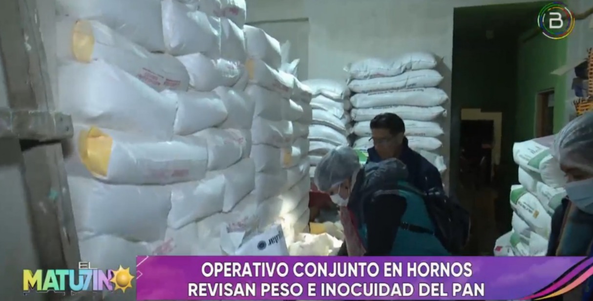Operativo de control en hornos de La Paz identifica “bastante harina” para elaborar “pan de batalla”