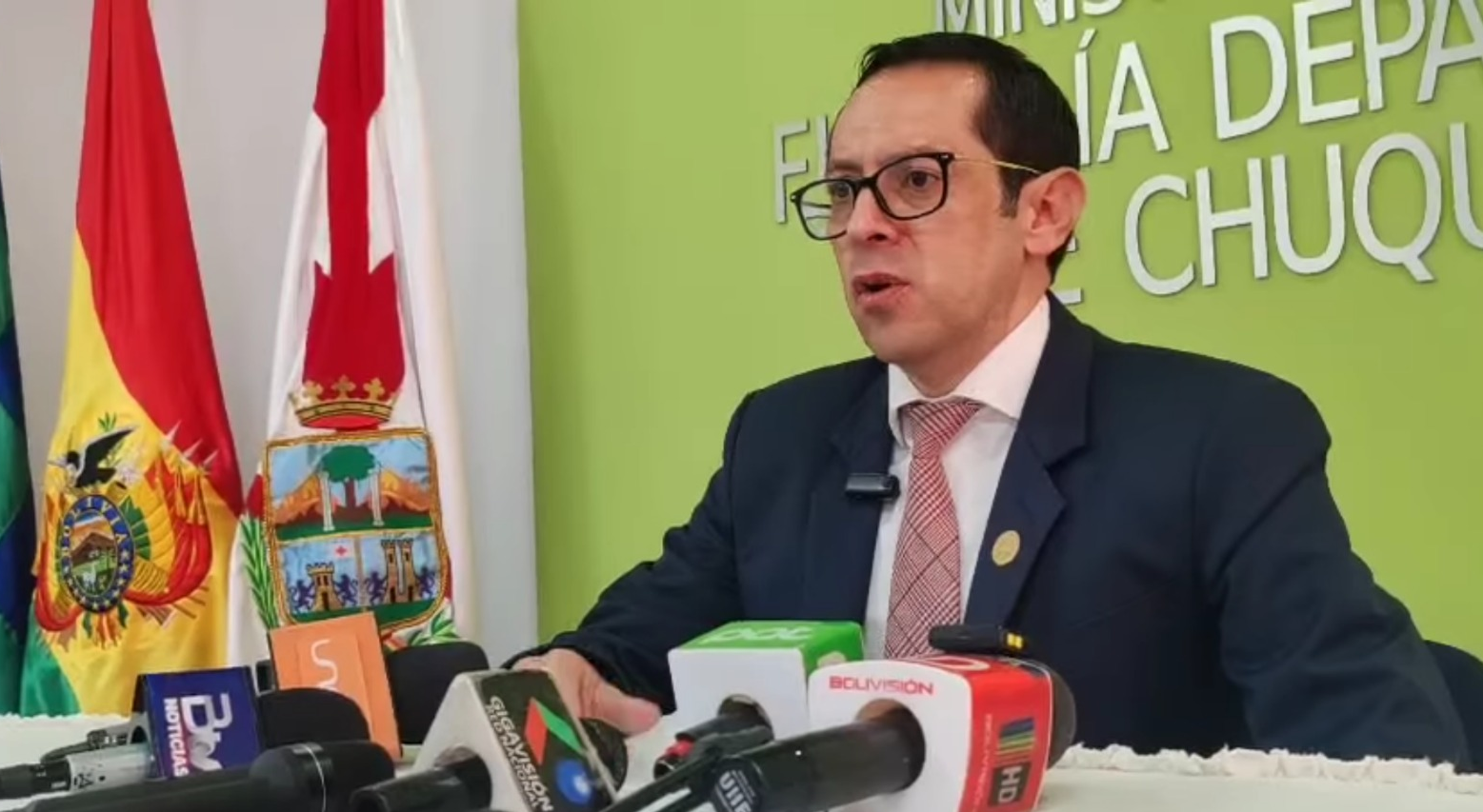 Fiscal departamental de Chuquisaca, Mauricio Nava. Foto: FGE