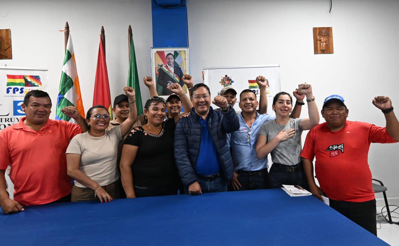 Arce y dirigentes organizaciones sociales trazan agenda para fortalecer el aparato productivo de Riberalta
