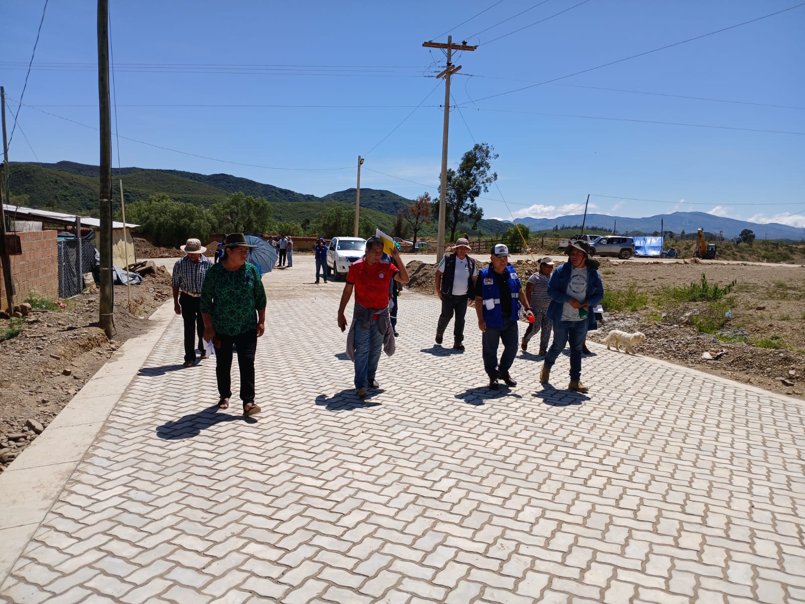 Calles enlosetadas del Barrio Nuevo del municipio de Alcalá, Chuquisaca. Foto: FPS