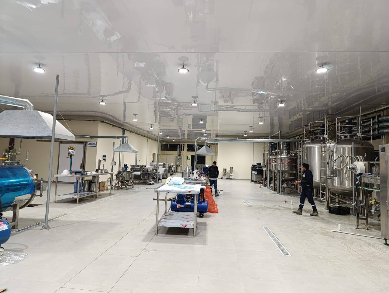 Parte de la nave industrial de la planta de transformación de durazno en San Lucas, Chuquisaca. Foto: FPS