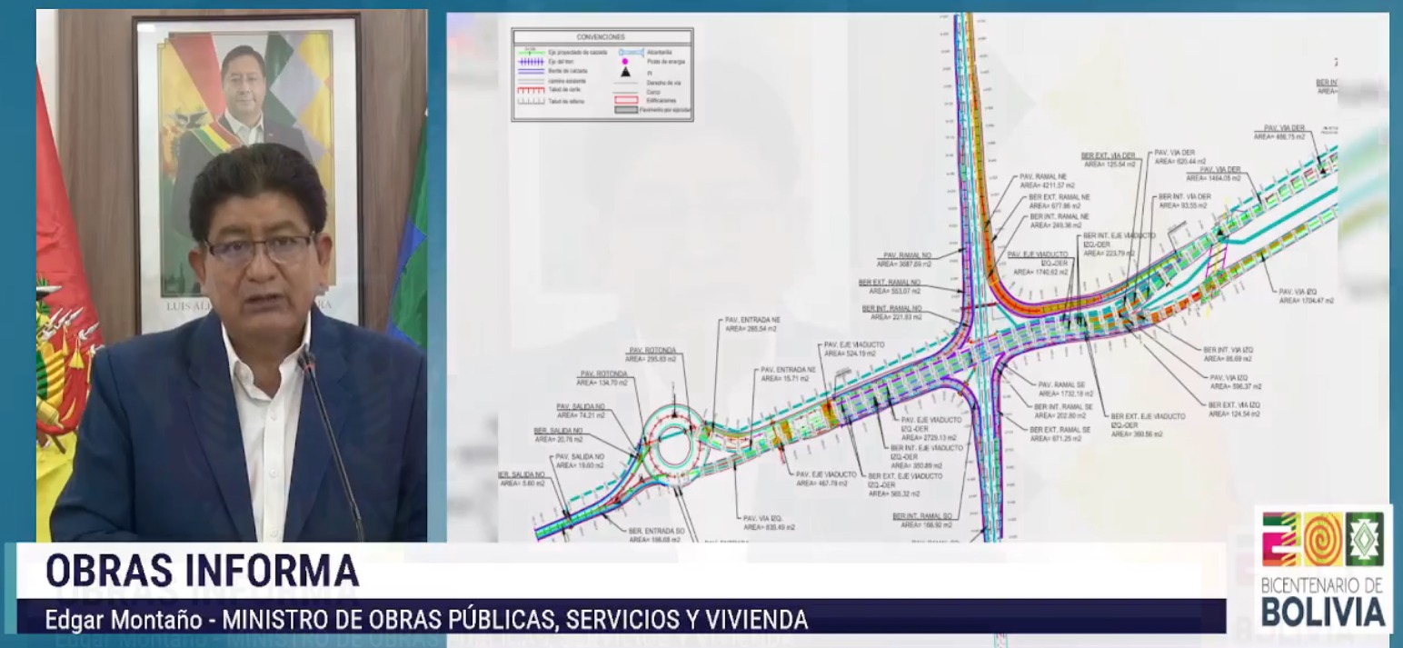 Firman contrato para construir la doble vía Santa Cruz – Warnes lado este por Bs 278 millones
