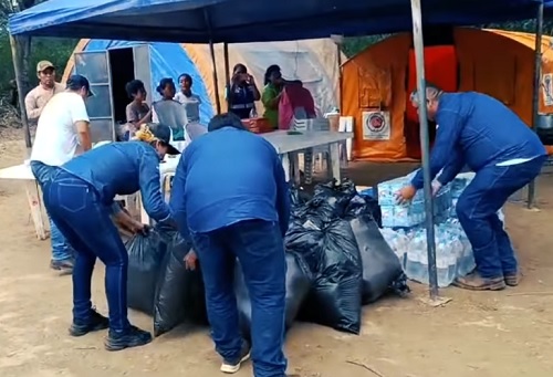 La ayuda fue entregada a afectados por el desborde del río Pilcomayo, en Tarija.