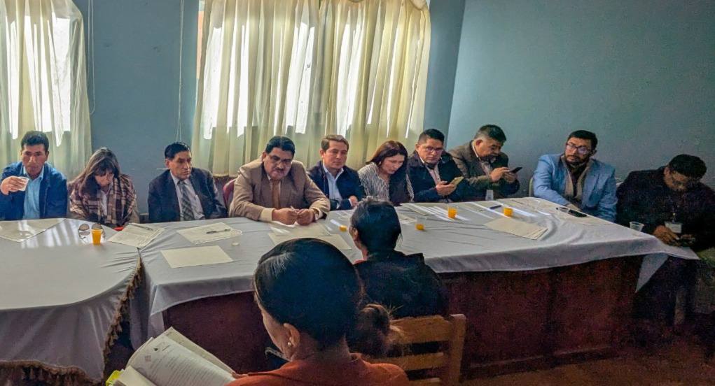 Audiencia con privados de libertad en el Centro Penitenciario de Cantumarca, Potosí. Foto: FGE