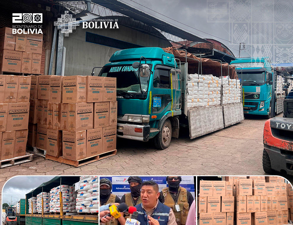 En Santa Cruz comisan 132 toneladas de mercancía de contrabando valuada en más de Bs 1 millón