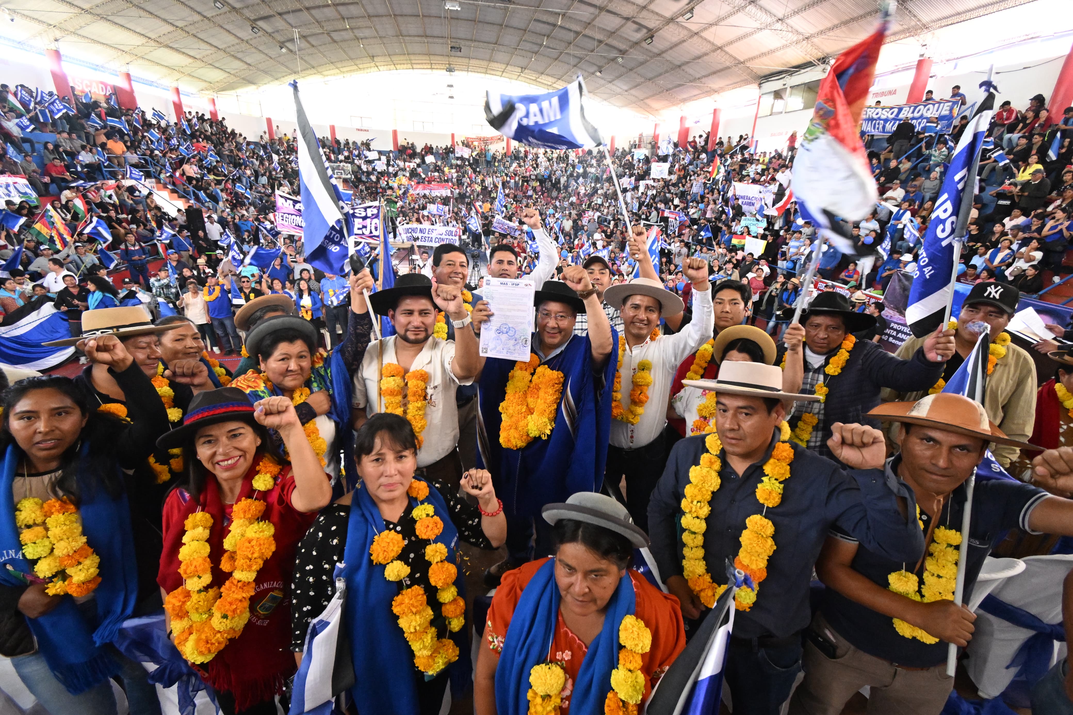 Arce afirma que el MAS es la única opción para continuar la industrialización en su proclamación como candidato en Tarija 