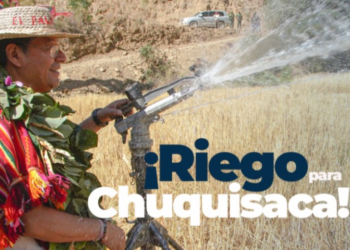 En Chuquisaca entregarán un sistema de riego y alcantarillado sanitario por Bs 14,5 millones