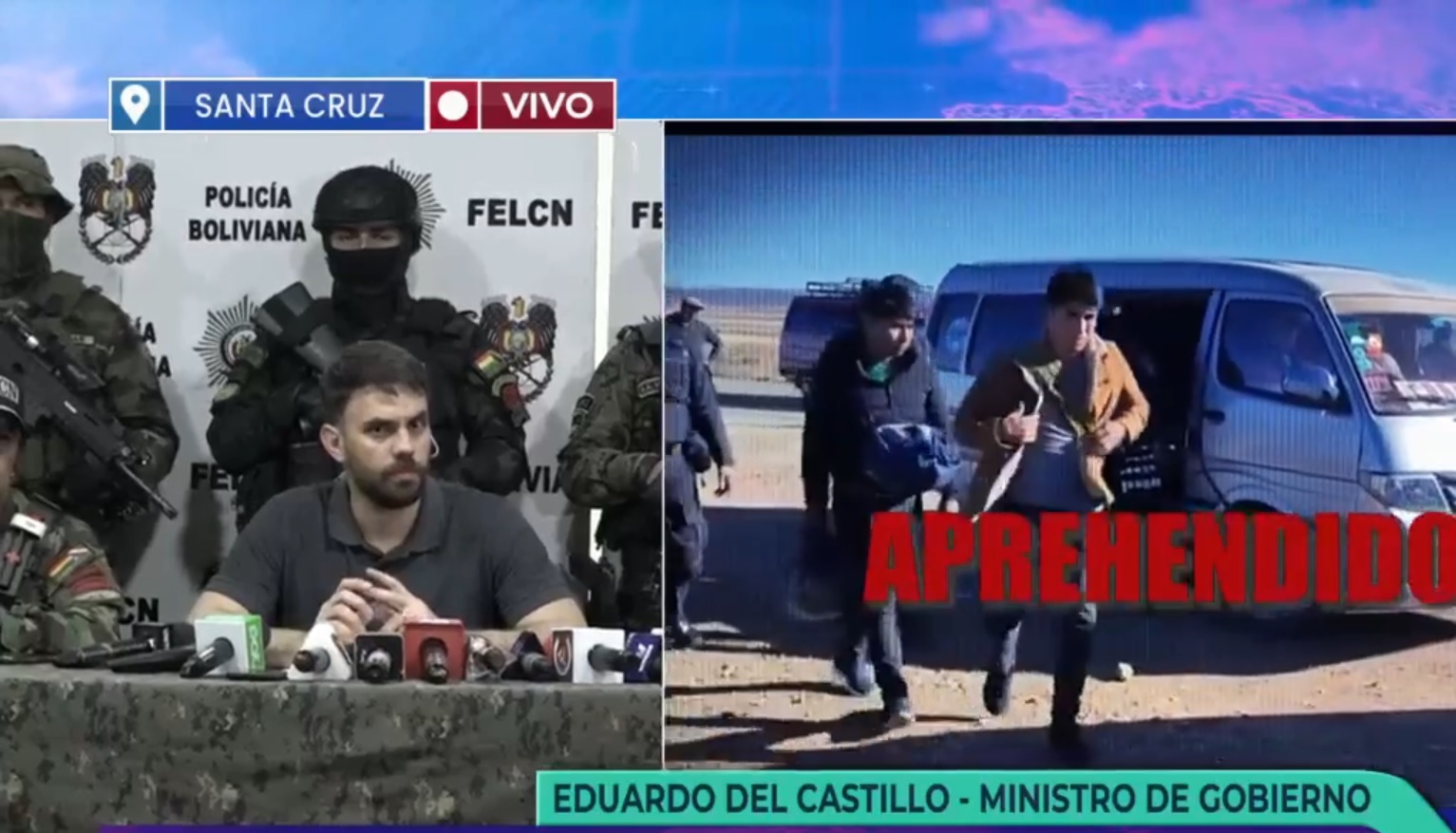 Ministro Del Castillo asegura que se aprehenderá a Evo Morales si aparece en La Paz