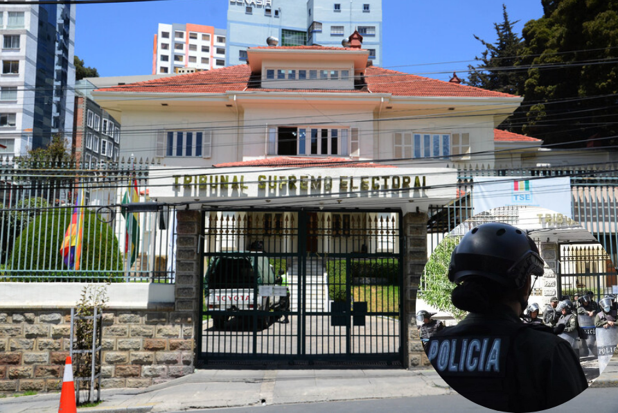 Policía reforzará seguridad en el TSE e instituciones públicas ante llegada de evistas a La Paz