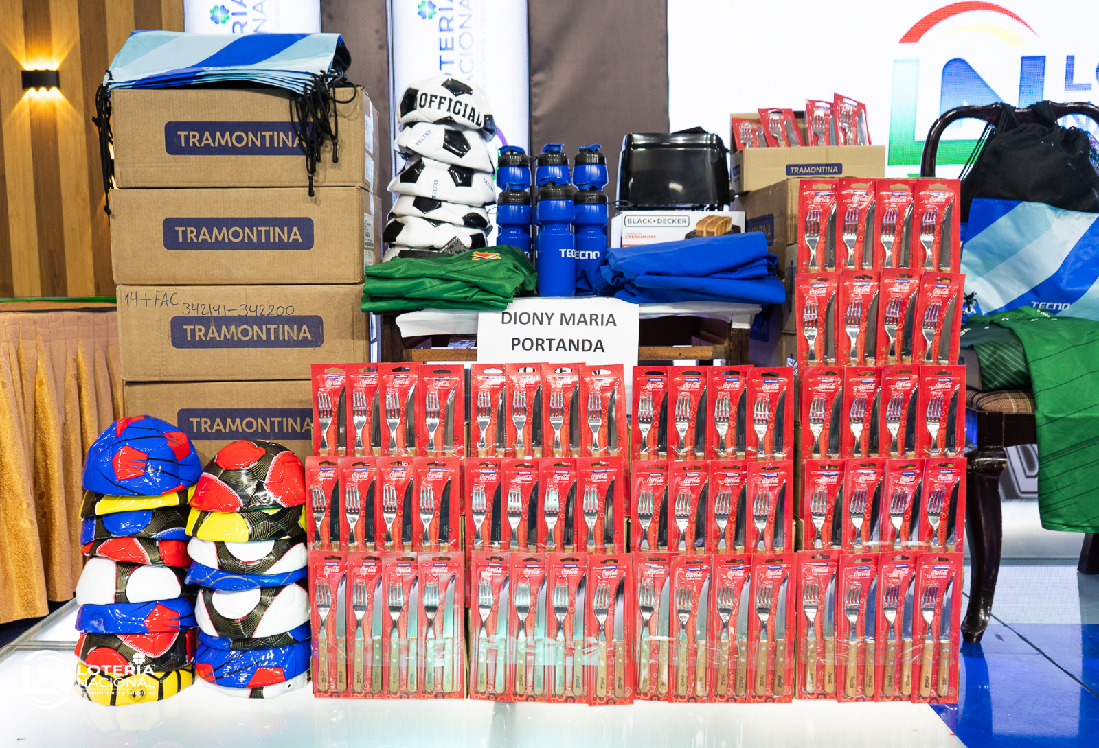 Parte de los productos entregados para monetizar que se brinda a las familias como capital de trabajo o ayuda financiera. Foto: Lonabol