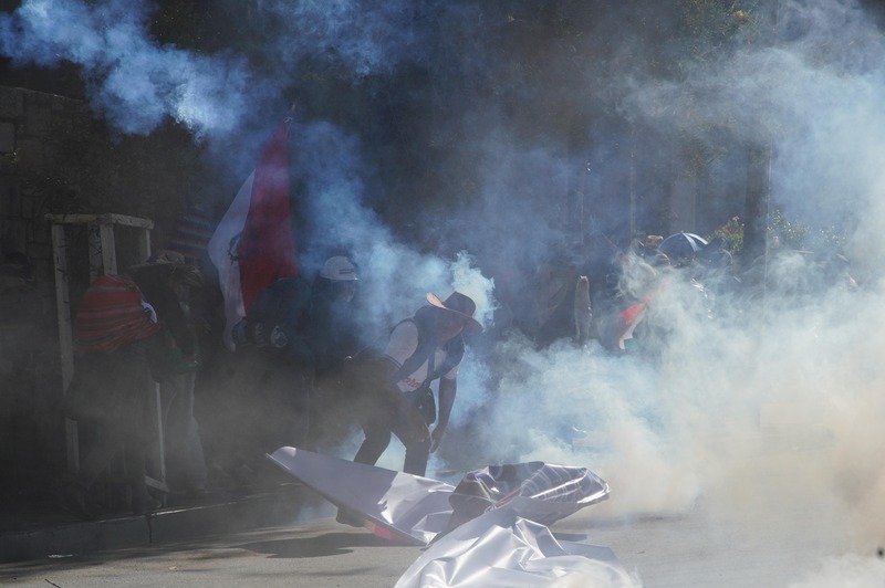 Policía asegura que marcha evista no tuvo nada de pacífica y anuncia investigaciones por agresiones
