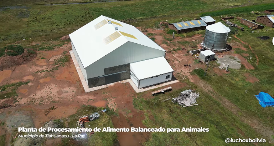 Planta de alimento balanceado para ganado en Tiwanaku tiene un avance de 87% y apunta a ser factor de desarrollo