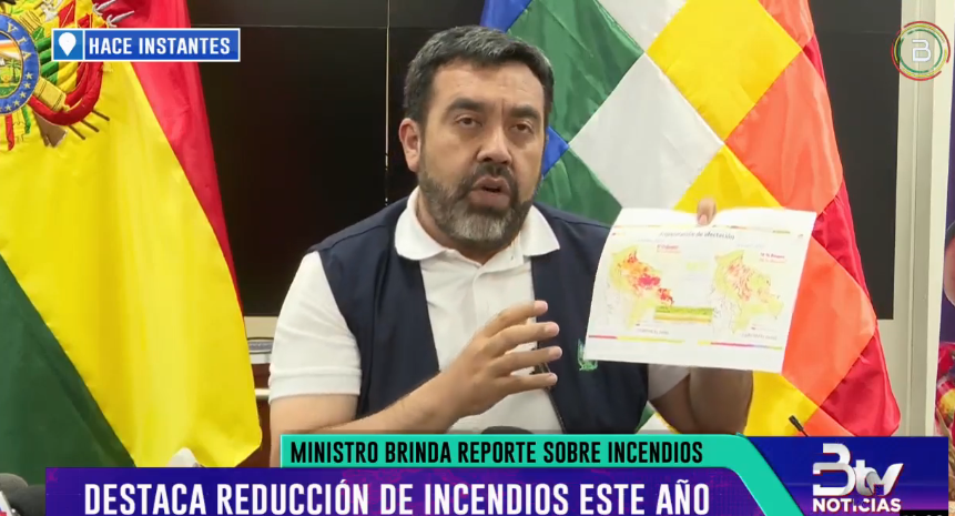 Bolivia redujo en 97% las hectáreas de bosques afectadas por incendios este 2025