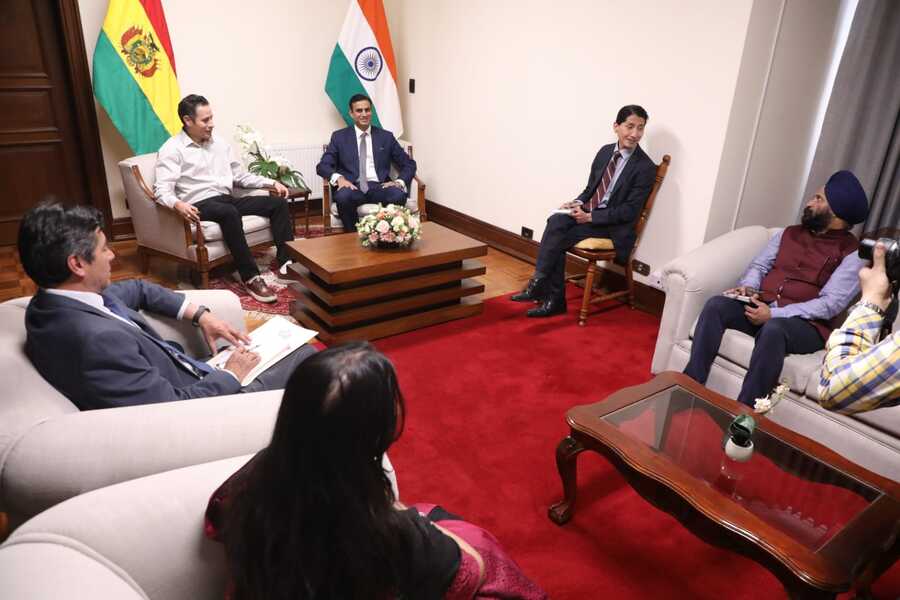 Bolivia e India fortalecen cooperación en transformación digital, salud y seguridad