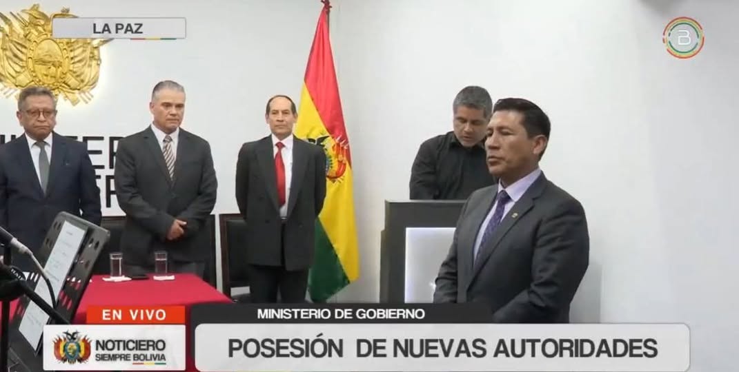 El presidente Paz nombra como nuevo ministro de Justicia a Jorge García, en reemplazo de Freddy Vidovic