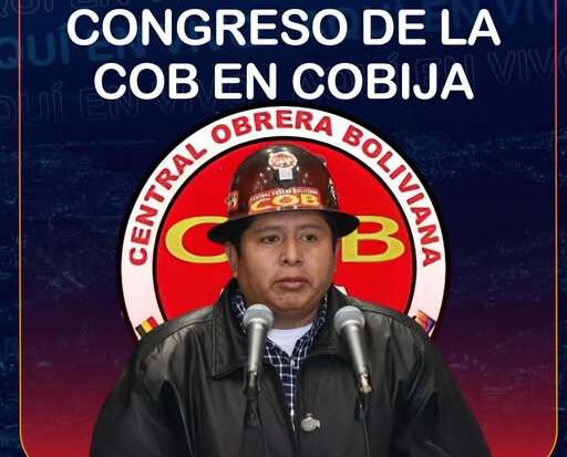 Conforman presídium del XVIII Congreso de la COB y Juan Carlos Huarachi deja de ser dirigente