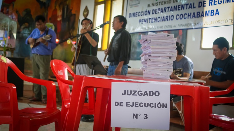 Jueces instalan audiencias en cárceles para revisar casos y atender solicitudes de libertad condicional