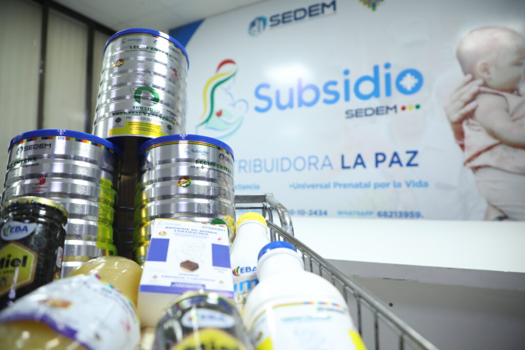 Subsidio Prenatal mantiene un valor de Bs 2.000 y cuenta con 40 productos frescos, secos y lácteos 