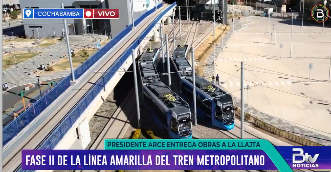 Nueva línea del Tren Metropolitano entra en operaciones y llega al aeropuerto, es autosostenible y factor de desarrollo en Cochabamba