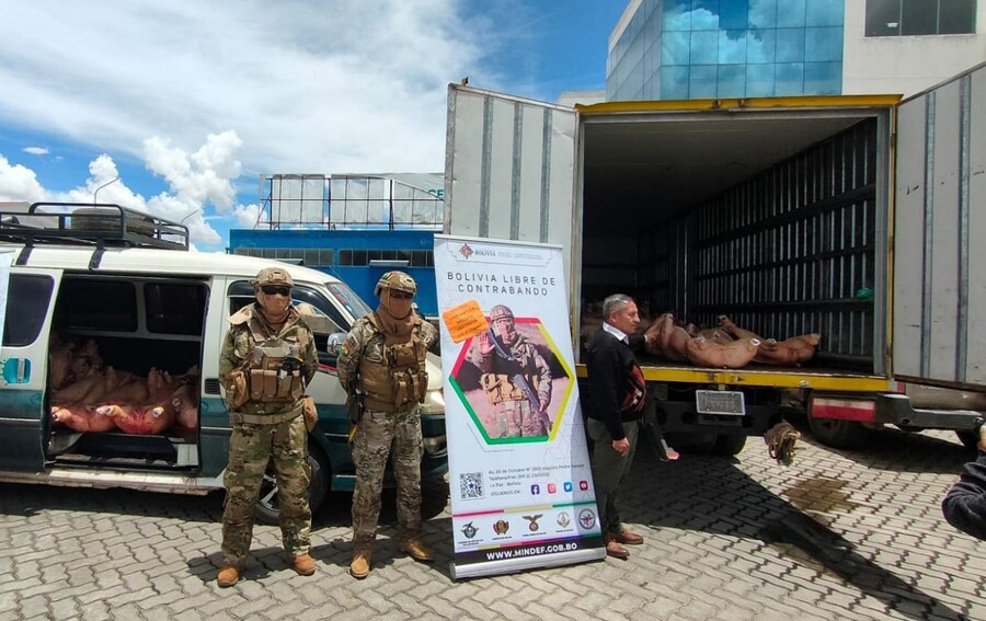 Lucha contra el contrabando logra afectación de Bs 102,5 millones e incauta 262 vehículos indocumentados