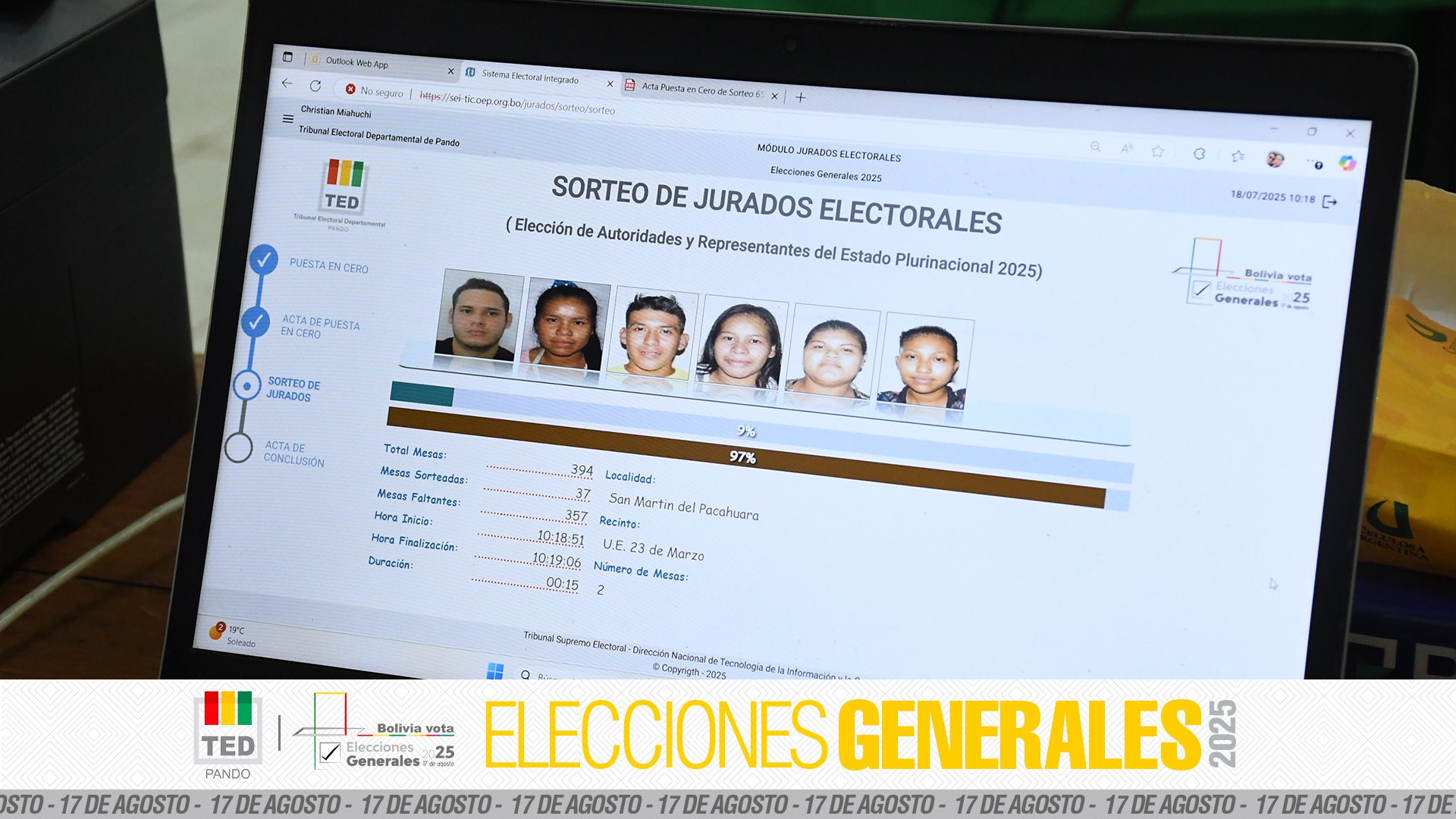 Publicarán el domingo la lista de los más de 211 mil jurados sorteados este viernes para la segunda vuelta
