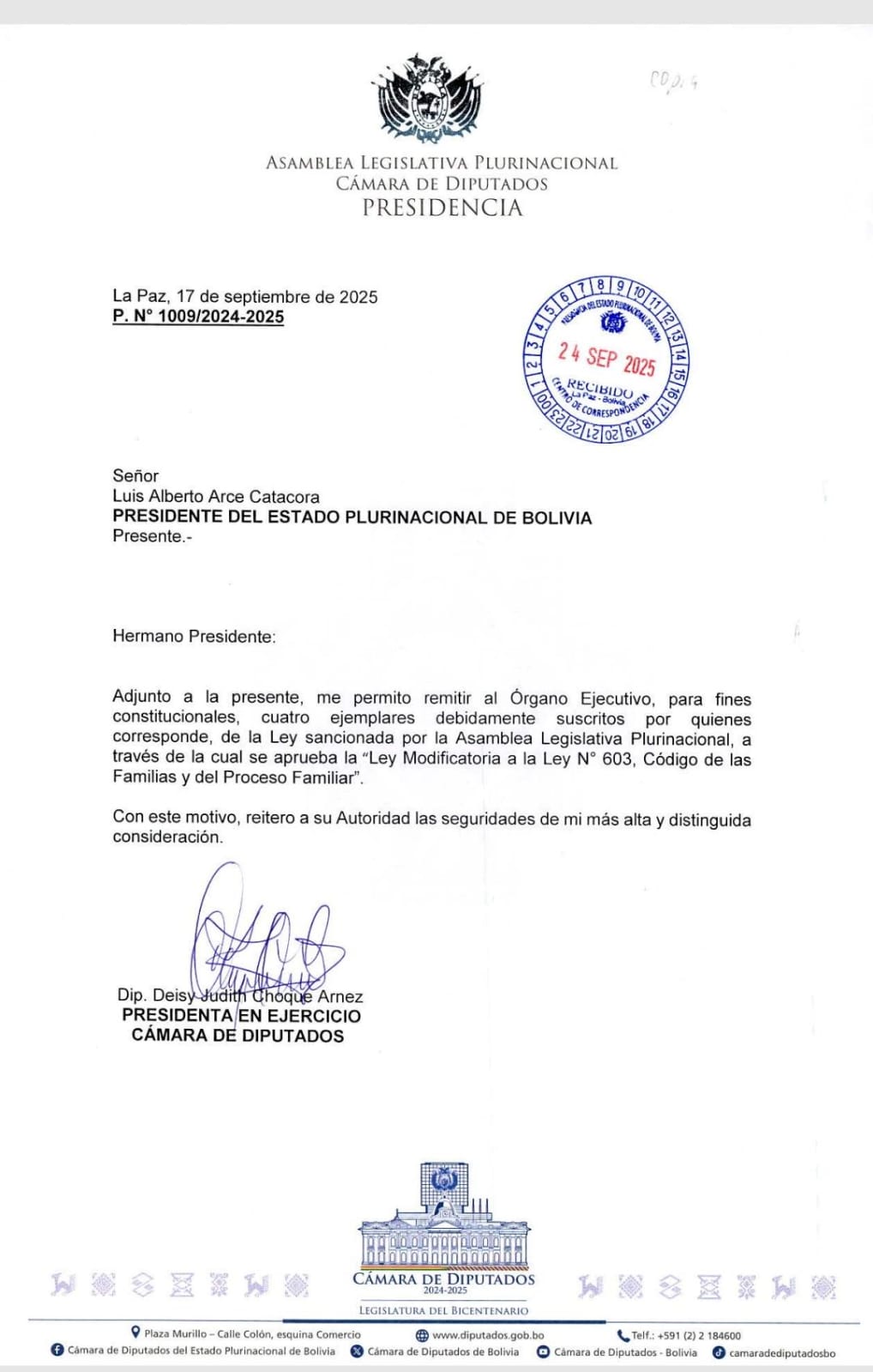 Luego de seis días, Diputados remite este miércoles al Ejecutivo sancionada ley contra matrimonio de menores de edad